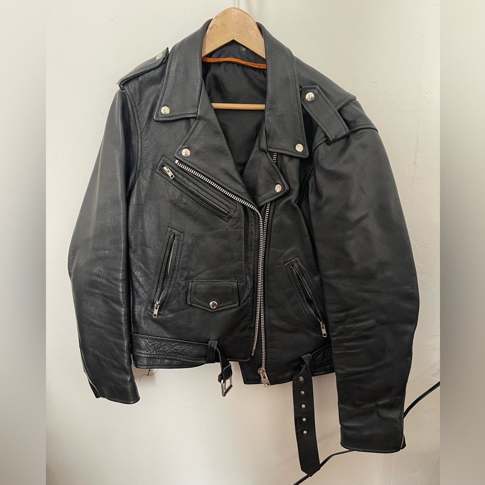 Wilson’s Leather Women’s Genuine Motorcycle Jacket Size Large